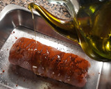 Foto del paso 5 de la receta: Tronco de lomo relleno de panceta, queso cheddar y espárragos