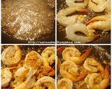 รูปขั้นตอนการทำที่ 2 ของ ข้าวราดกุ้งกระเทียม
