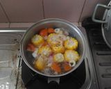 Foto langkah ke 2 dari resep Sayur Bayam Jagung Bening.
