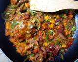 Spicy beef suya and chicken pasta recipe step 3 photo