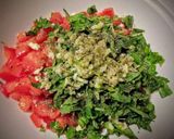 A picture of step 1 of Tomato basil herbed toastie.