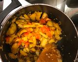 A picture of step 6 of Eggplant curry.
