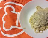 A picture of step 4 of Cacio e Pepe.