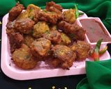 A picture of step 6 of Moong Dal Ke Pakoray/ Fritters.