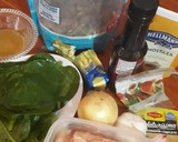 Foto del paso 1 de la receta: Pollo con espinaca 🍃