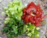 A picture of step 2 of Peas Sprouts.