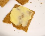 A picture of step 4 of Homemade cheddar crackers. Baked in Airfryer.😋😋.