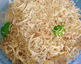 Hình bước làm 1 của món Gỏi Tôm Hoa Chuối