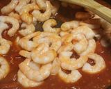 A picture of step 3 of Tex Mex prawns.