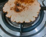 A picture of step 6 of Sarson ka Saag with Makki di Roti.