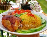 Hình bước làm 3 của món Cơm chiên đùi gà