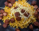 Gambar langkah 3 resipi Samyang Carbonara.