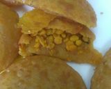 A picture of step 12 of Dal Puri with Bihar Style Dal Fry.