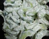 A picture of step 4 of Cucumber in sour cream.