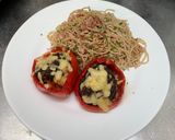 Foto langkah ke 3 dari resep Paprika Panggang Isi Daging.