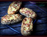 Foto del paso 2 de la receta Quiche de puerros, bacon y queso en bocata