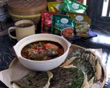 Gambar langkah 5 resipi Lempeng nyior kari kepala ikan tongkol.