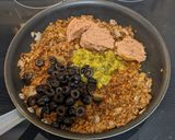 A picture of step 3 of Vegan: Tortilla Casserole.