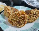 A picture of step 3 of Leftover roti cone.