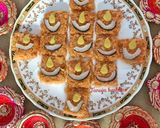 A picture of step 7 of Kasaria coconut Burfi.