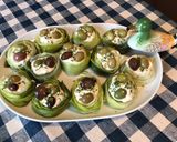 Une image de l'étape 13 de Nids de poireaux au brocciu, poivron rouge, olives et petits oignons.