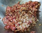 รูปขั้นตอนการทำที่ 1 ของ หมูสับปลาเค็มนึ่ง