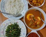 Foto langkah ke 1 dari resep Tumis Kangkung Simple (panen sendiri).