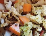Foto del paso 2 de la receta: Ensalada templada de lentejas, cogollos y ceviche vegano