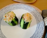 Foto del paso 10 de la receta: Calabacín relleno con pollo y champiñones