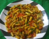 मसाला पास्ता (Masala pasta recipe in hindi) रेसिपी चरण 4 फोटो