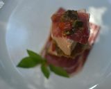 Foto del paso 2 de la receta: Atún a baja temperatura con jamón ibérico y pisto
