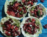 A picture of step 5 of Red Beans Salad.