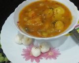 A picture of step 5 of Matar makhana sabji.