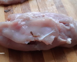 Foto del paso 6 de la receta: Pechuga de pollo rellena de champiñones y jamón, en airfryer
