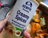 Gambar langkah 6 resipi Salad telur bunga.