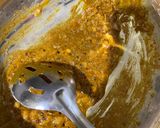 A picture of step 1 of Samosa with instant amchur chutney.