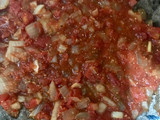 Pizza de sarraceno, s/gluten, s/levadura, c/ queso de papa (paparella) y aceitunas