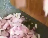 Foto del paso 2 de la receta Espirales con panceta salada ibérica, para comer en familia
