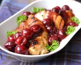 Meggyszószos csirkemell recept fázis 6 fotója