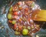 A picture of step 4 of Goobi Manchurian.