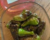 A picture of step 4 of Japanese style padron peppers with soy sauce and sugar 🫑 - Batch cooking idea 💡.