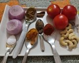 A picture of step 1 of Paneer masala.