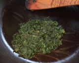 A picture of step 3 of Spinach Mushroom Omelette.