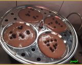 A picture of step 2 of Chocolate Idli.