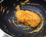 A picture of step 5 of Mango Kesar peda.