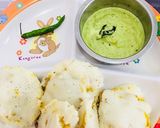 A picture of step 8 of Stuff idli with coconut chutney.