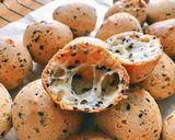 Hình bước làm 6 của món 💚 Bánh Mì Mè Đen Hàn Quốc (Korean Mochi Sesame Bread)