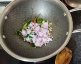A picture of step 4 of Dahi TikhariSpicy Yogurt Curry.