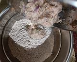 A picture of step 3 of Ragi Onion Chilla.