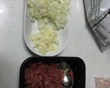 A picture of step 2 of Beef potato cake.